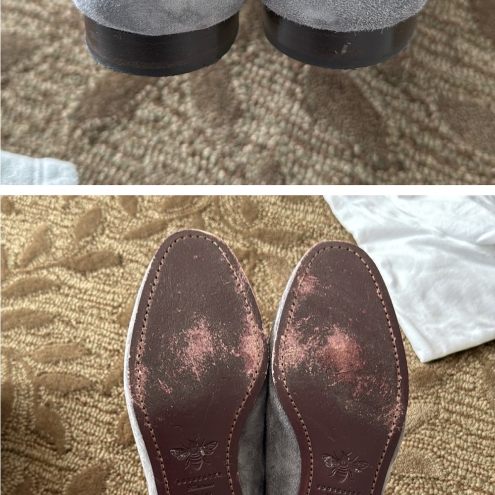 Bougeotte almond-toe suede penny loafers, 38 - Picture 2 of 3